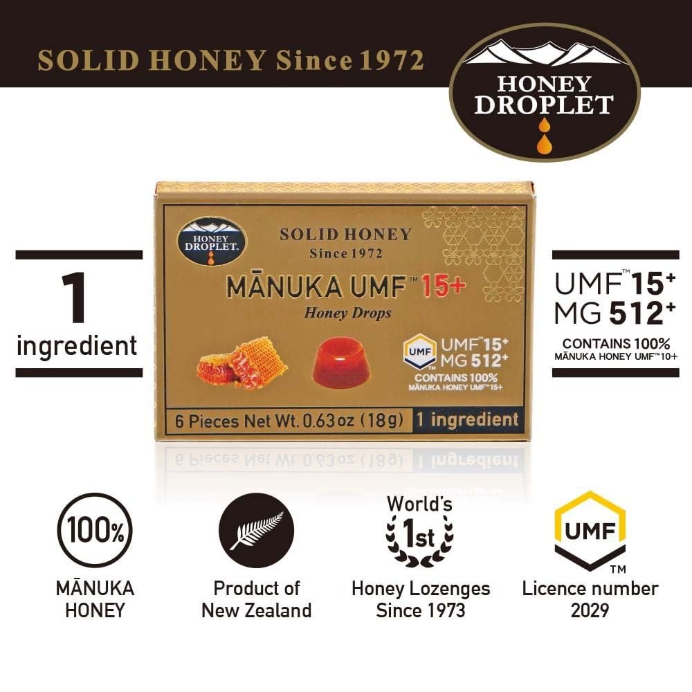 UMF™ 15+ Pure Manuka Honey Drops
