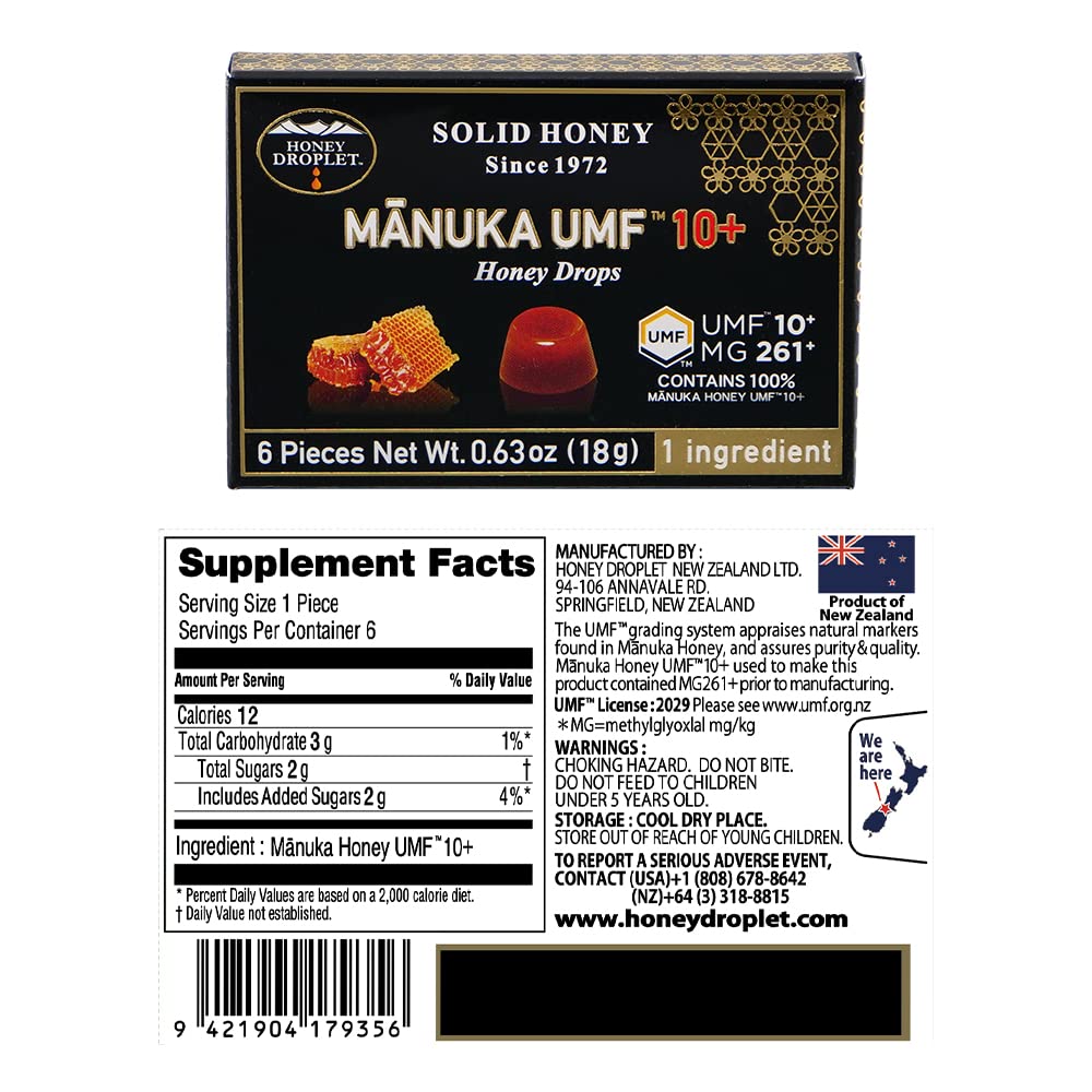 UMF™ 10+ Pure Manuka Honey Drops
